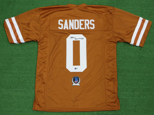 Ja'Tavion Sanders TEXAS LONGHORNS SIGNED JERSEY BAS COA
