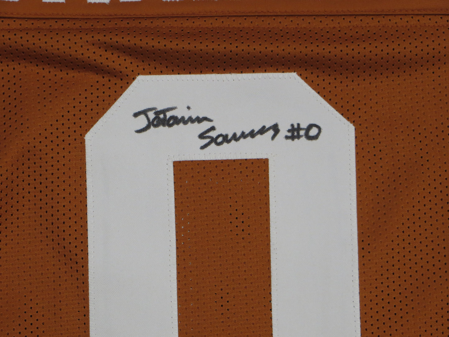 Ja'Tavion Sanders TEXAS LONGHORNS SIGNED JERSEY BAS COA