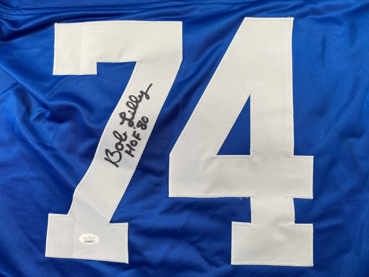 BOB LILLY DALLAS COWBOYS SIGNED Rookie Year JERSEY w/HOF80 TCU JSA