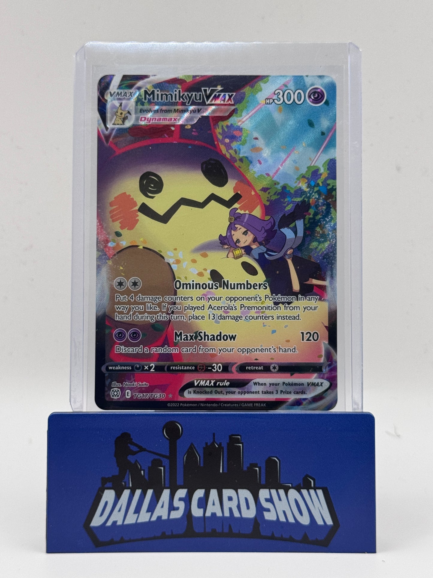 2022 Pokemon - Mimikyu VMAX (Trainer Gallery) - TG17/TG30 Brilliant Stars NM