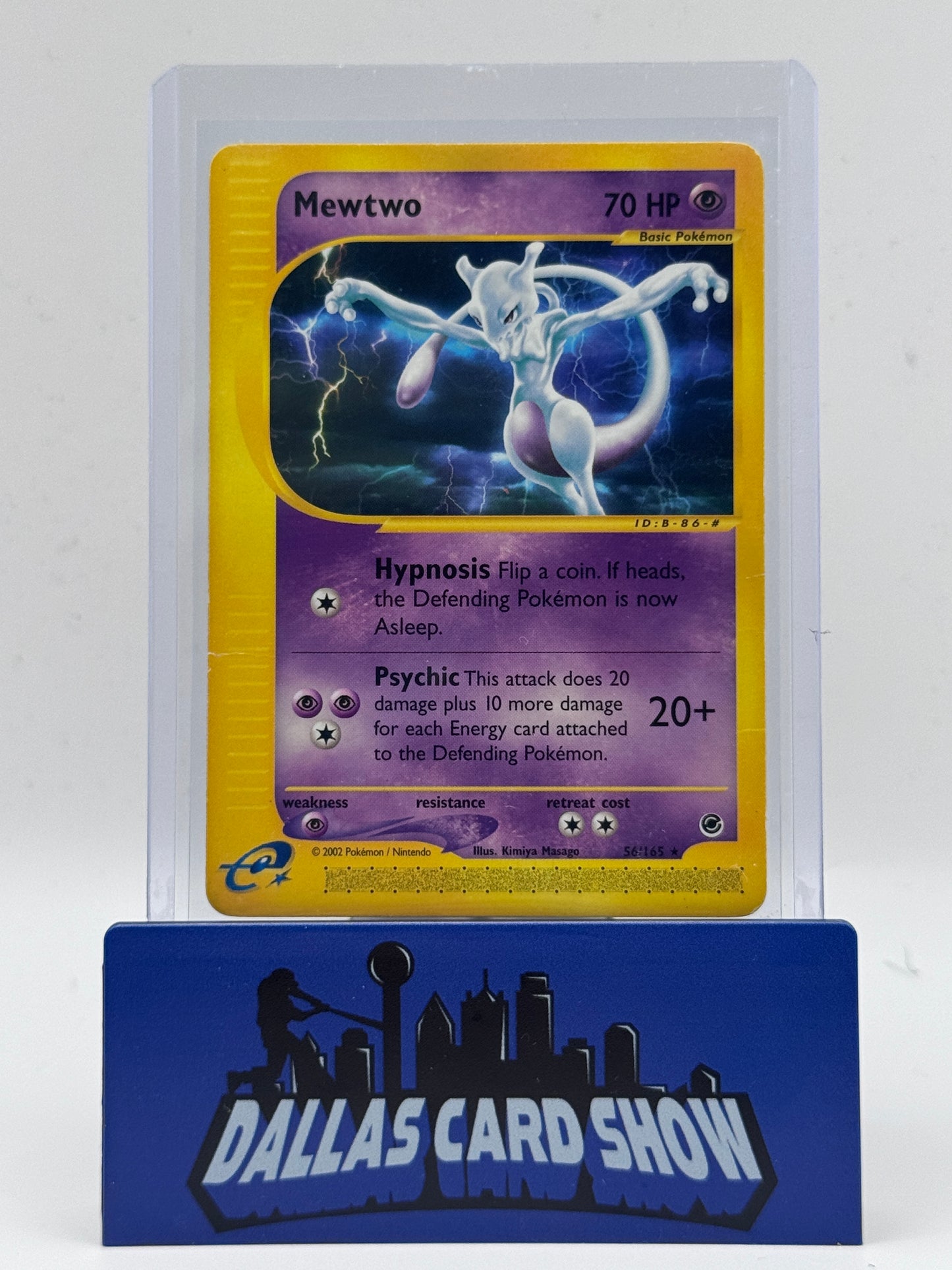 2002 Pokemon - Mewtwo - 56/165 Expedition Non-Holo HP