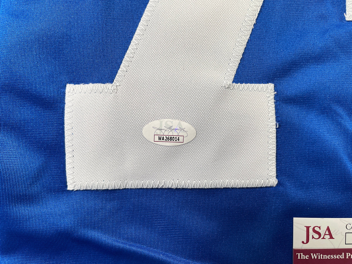 BOB LILLY DALLAS COWBOYS SIGNED Rookie Year JERSEY w/HOF80 TCU JSA