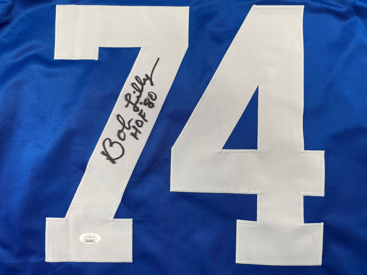 BOB LILLY DALLAS COWBOYS SIGNED Rookie Year JERSEY w/HOF80 TCU JSA