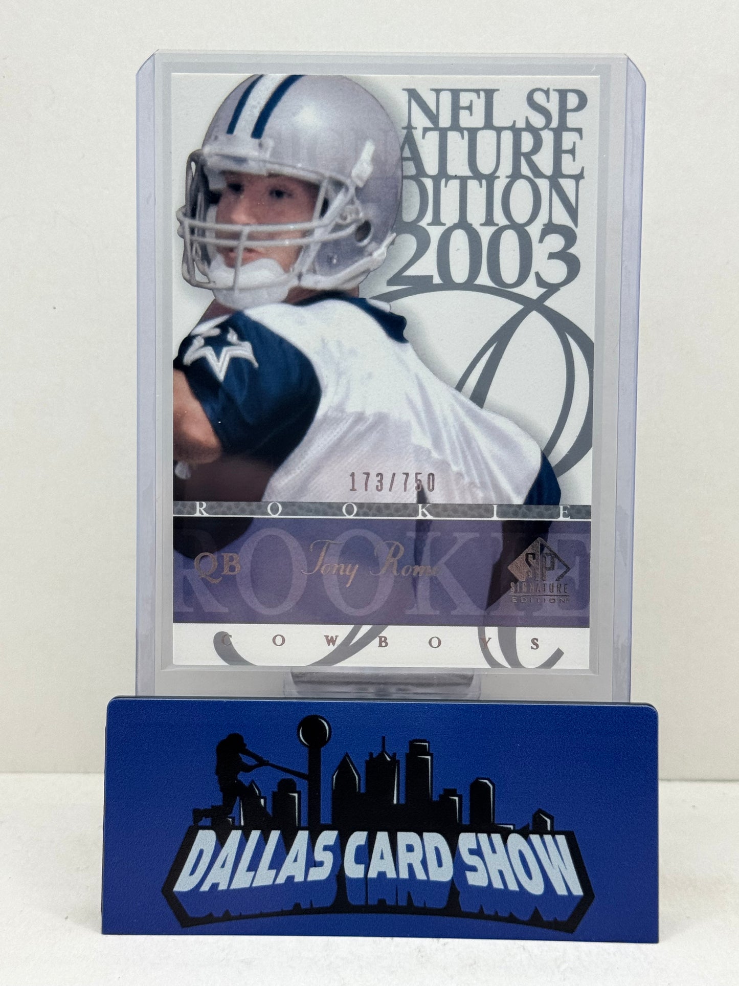 2003 Upper Deck SP Signautres #106 Tony Romo /750 Rookie RC
