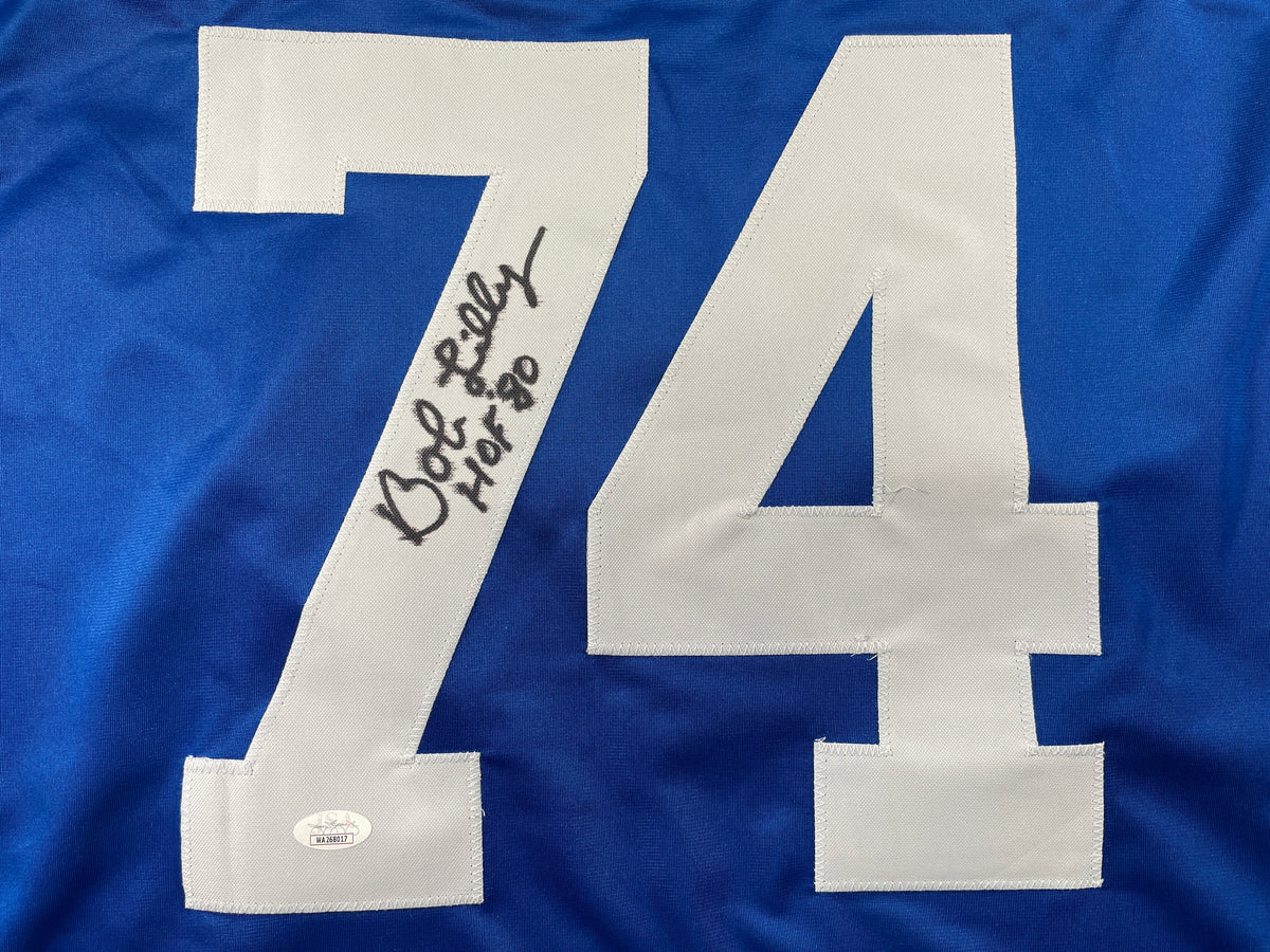 BOB LILLY DALLAS COWBOYS SIGNED Rookie Year JERSEY w/HOF80 TCU JSA