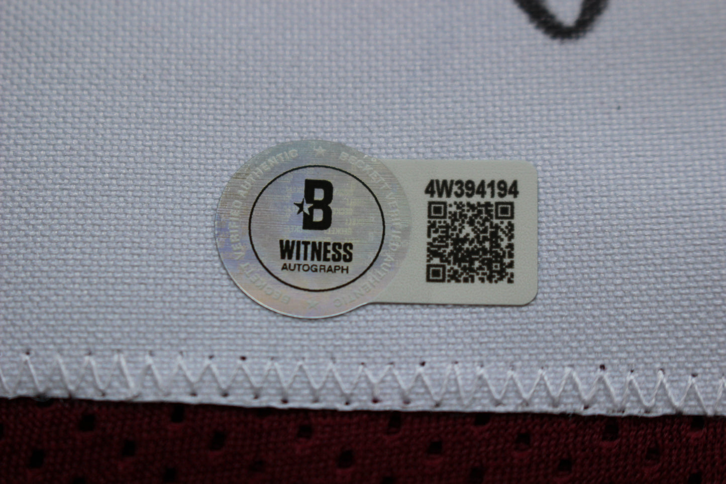 BOB STOOPS OU SOONERS SIGNED STAT FOOTBALL JERSEY Oklahoma BAS COA