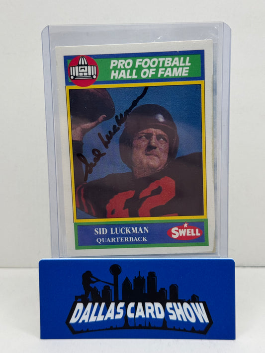 1990 Swell Greats #27 Sid Luckman Autograph