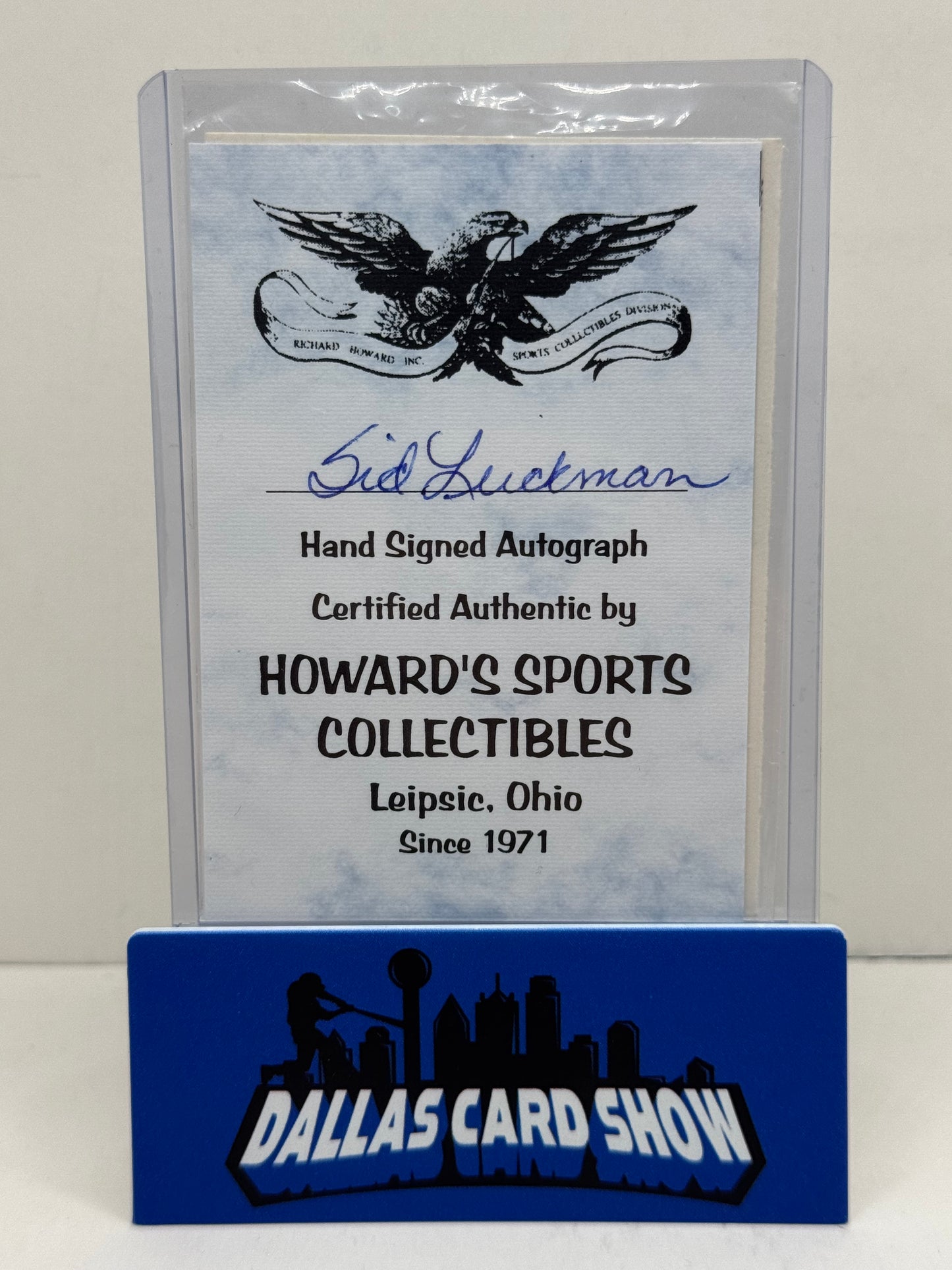 1990 Swell Greats #27 Sid Luckman Autograph