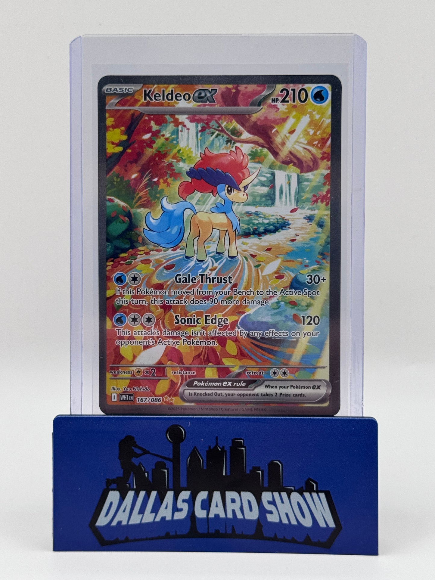 2025 Pokemon - Keldeo ex (SIR) - 167/086 White Flare NM