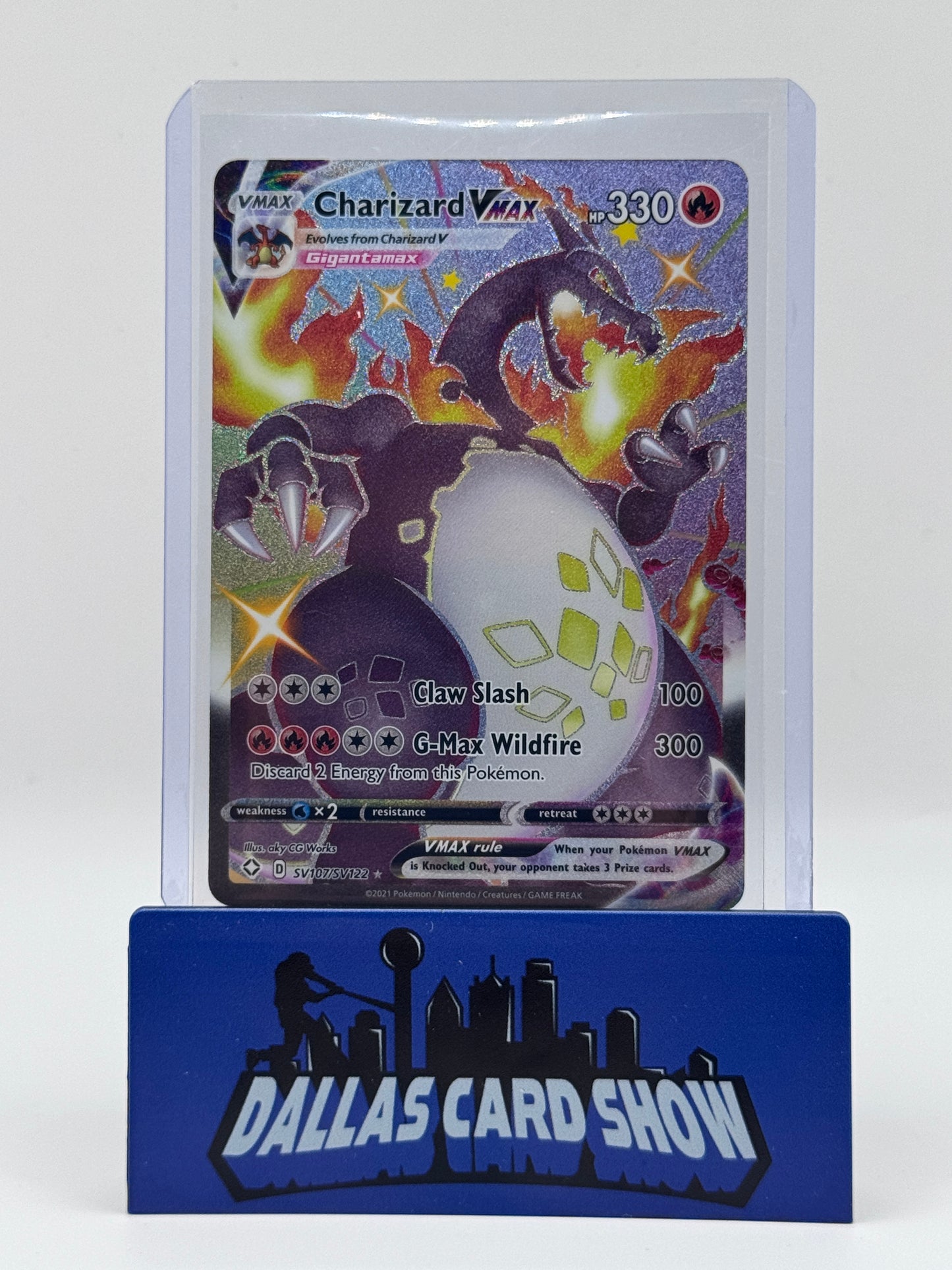 2021 Pokemon - Charizard VMAX (Shiny) - SV107/SV122 Shining Fates NM