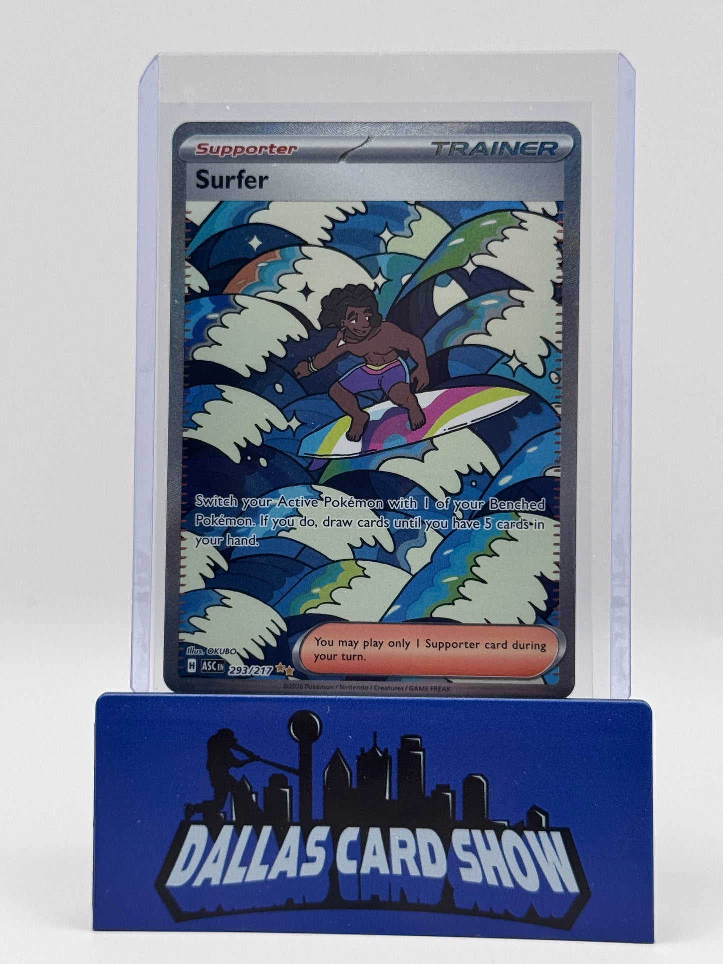 2026 Pokemon - Surfer (SIR) - 293/217 Ascended Heroes NM