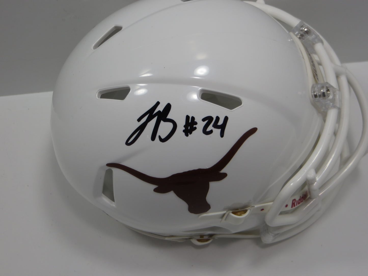 JONATHON BROOKS SIGNED TEXAS LONGHORNS Riddell MINI HELMET BAS COA