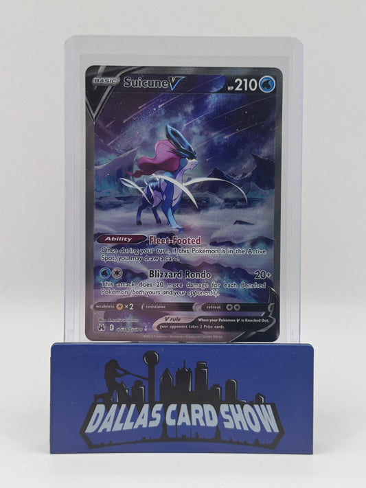 2023 Pokemon - Suicune V (Galarian Gallery) - GG38/GG70 Crown Zenith NM