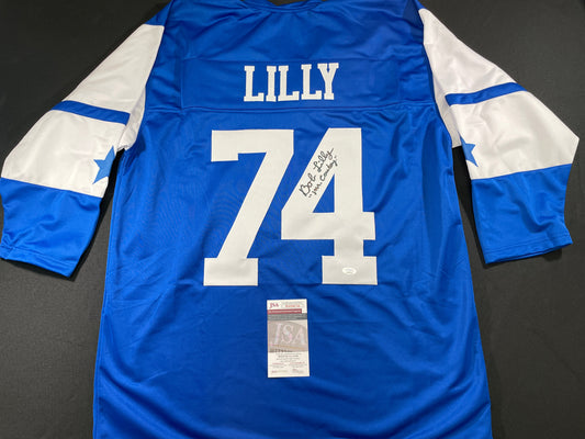 BOB LILLY DALLAS COWBOYS SIGNED Rookie Year JERSEY w/MrCowboy JSA