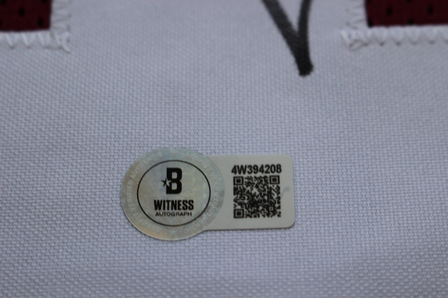 BOB STOOPS OU SOONERS SIGNED STAT FOOTBALL JERSEY Oklahoma BAS COA