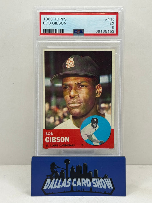 1963 Topps #415 Bob Gibson PSA 5