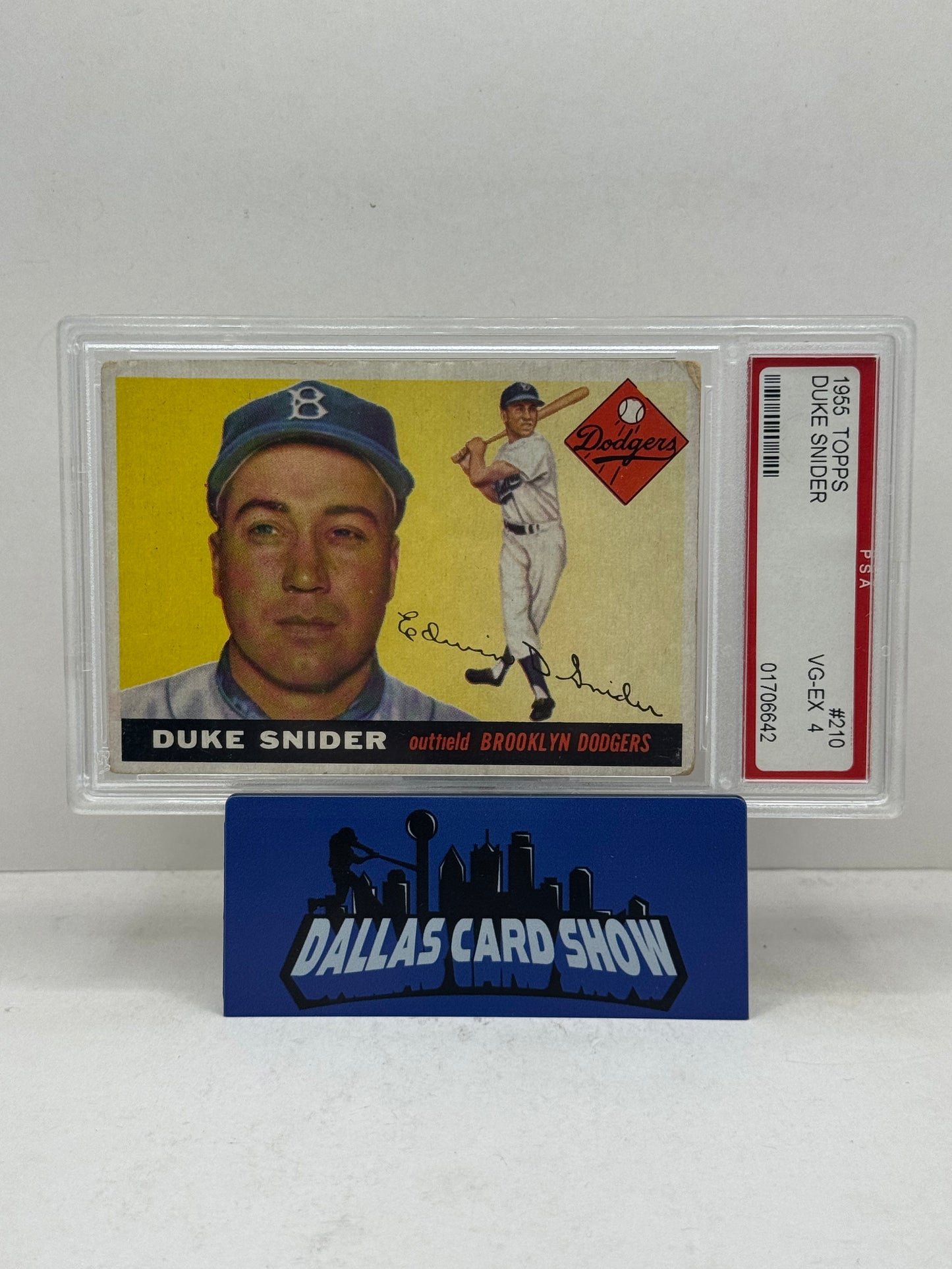 1955 Topps #210 Duke Snider PSA 4
