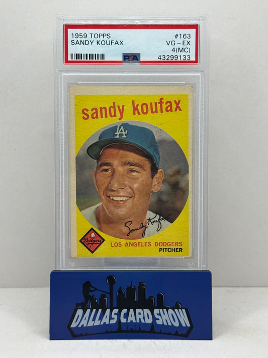 1959 Topps #163 Sandy Koufax PSA 4(MC) VG-EX