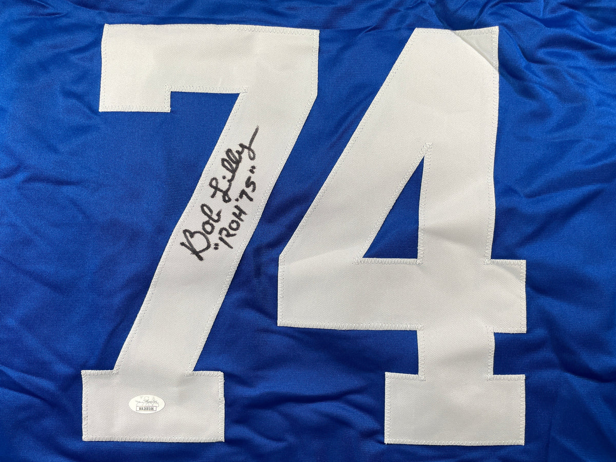 BOB LILLY DALLAS COWBOYS SIGNED Rookie Year JERSEY w/ROH TCU JSA