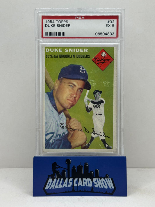 1954 Topps Duke Snider 32 PSA 5
