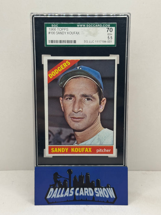 1966 Topps Sandy Koufax 100 SGC 5.5