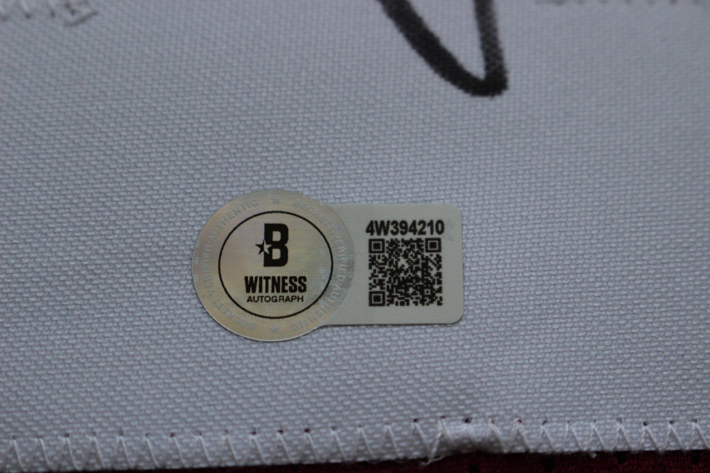 BOB STOOPS OU SOONERS SIGNED STAT FOOTBALL JERSEY Oklahoma BAS COA