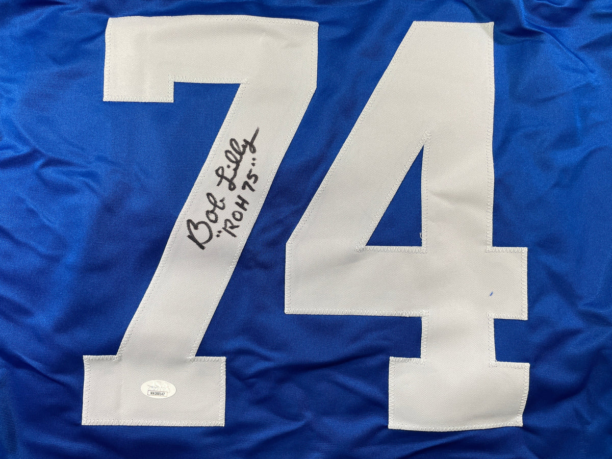 BOB LILLY DALLAS COWBOYS SIGNED Rookie Year JERSEY w/ROH TCU JSA