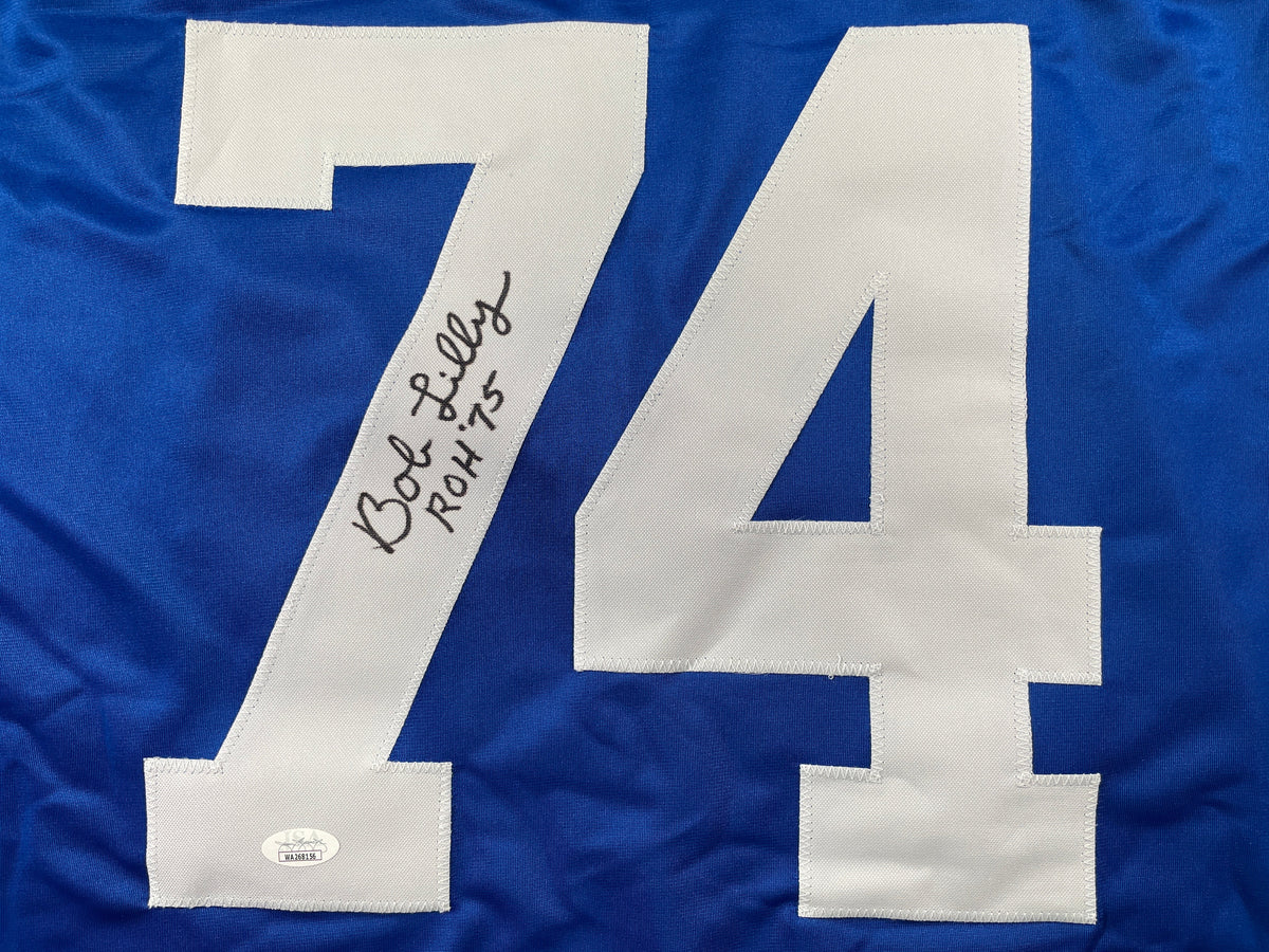 BOB LILLY DALLAS COWBOYS SIGNED Rookie Year JERSEY w/ROH TCU JSA