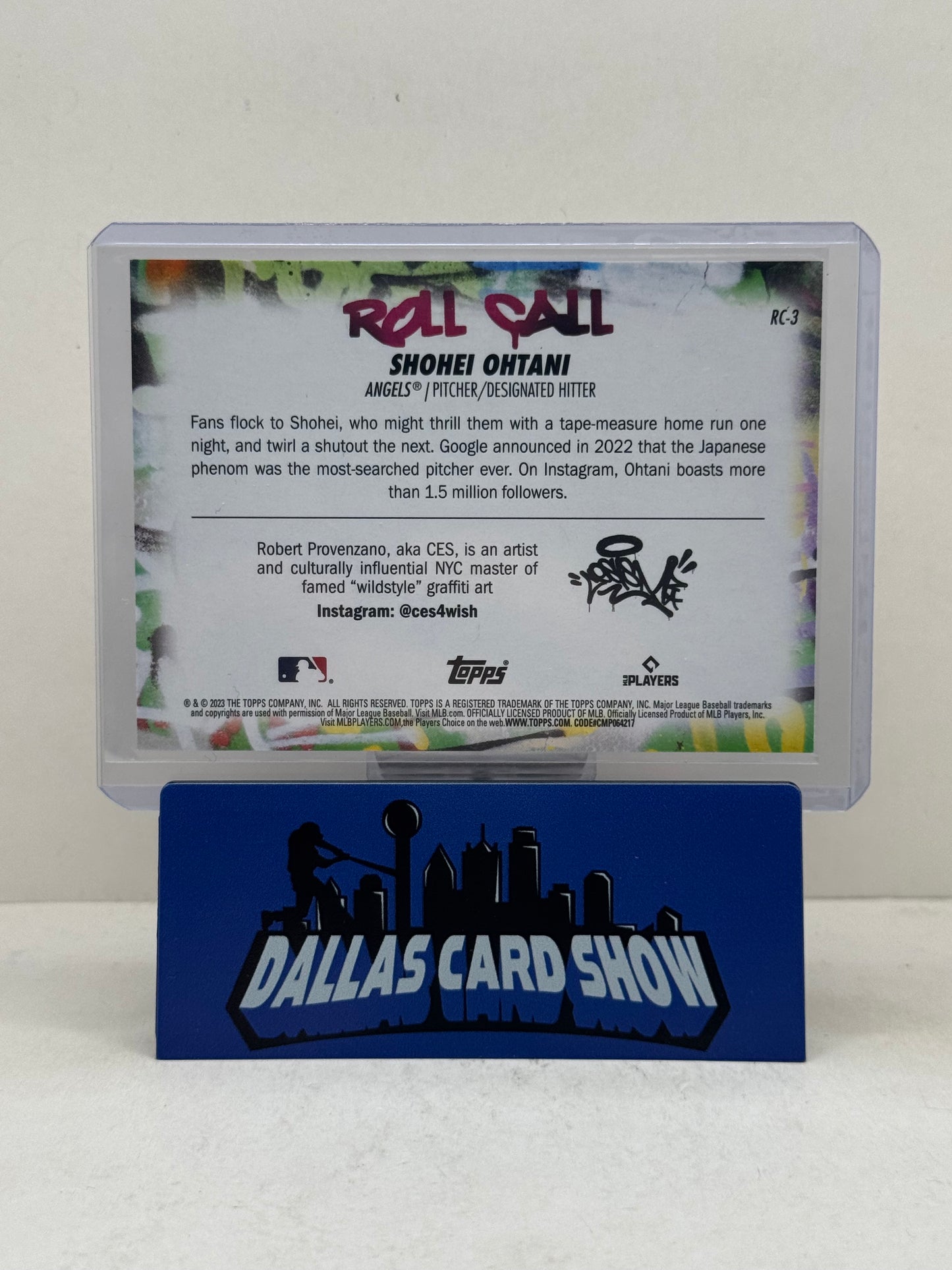 2023 Topps Big League - Shohei Ohtani Roll Call Wildstyle Insert #RC-3 Angels