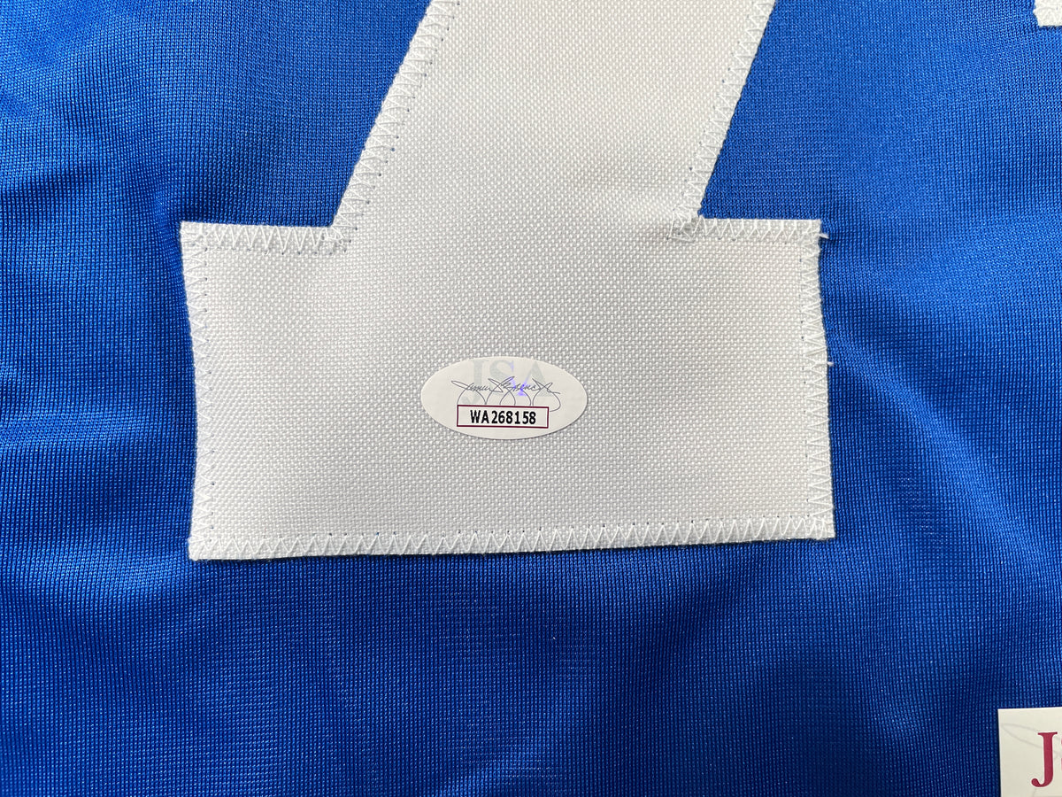 BOB LILLY DALLAS COWBOYS SIGNED Rookie Year JERSEY w/ROH TCU JSA
