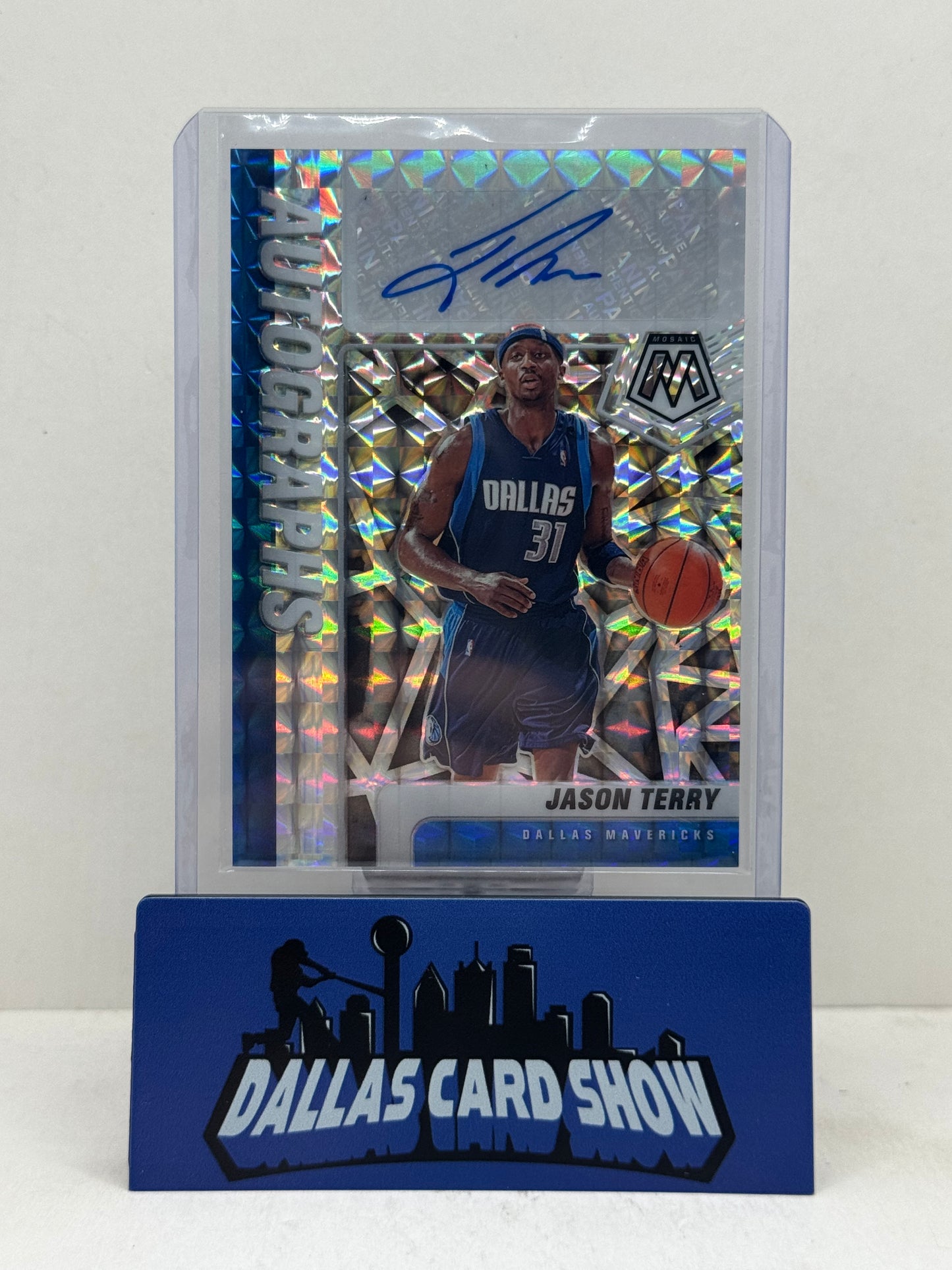 2020-21 Panini Mosaic #AM-JTE Jason Terry Mosaic Autographs