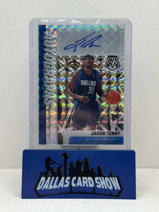 2020-21 Panini Mosaic #AM-JTE Jason Terry Mosaic Autographs