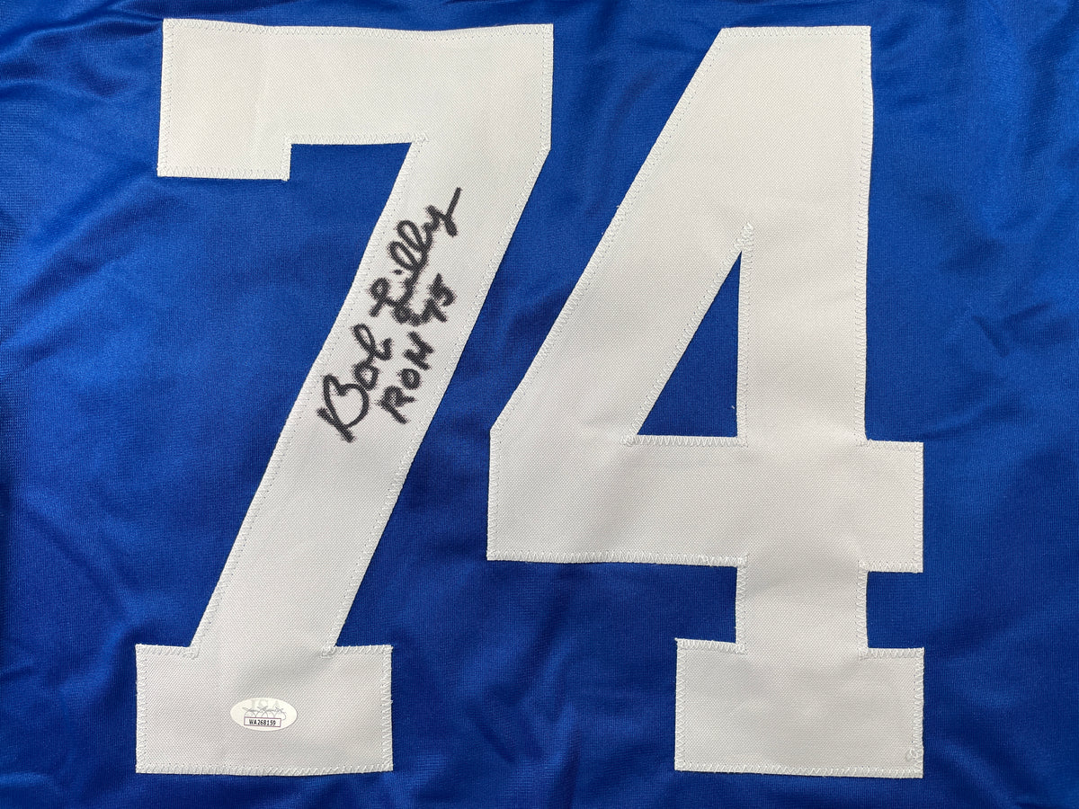 BOB LILLY DALLAS COWBOYS SIGNED Rookie Year JERSEY w/ROH TCU JSA
