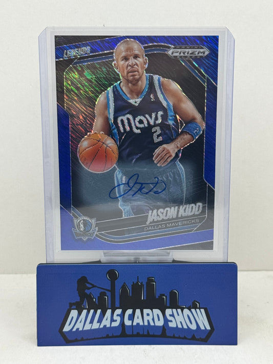 2024-25 Panini Prizm #285 Jason Kidd Blue Shimmer Autograph /25