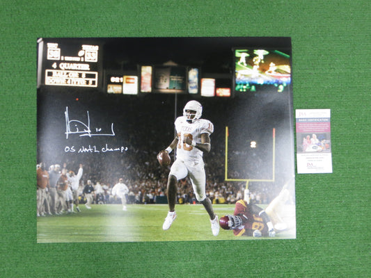 VINCE YOUNG TEXAS LONGHORNS SIGNED 16x20 PHOTO w/INSC JSA COA