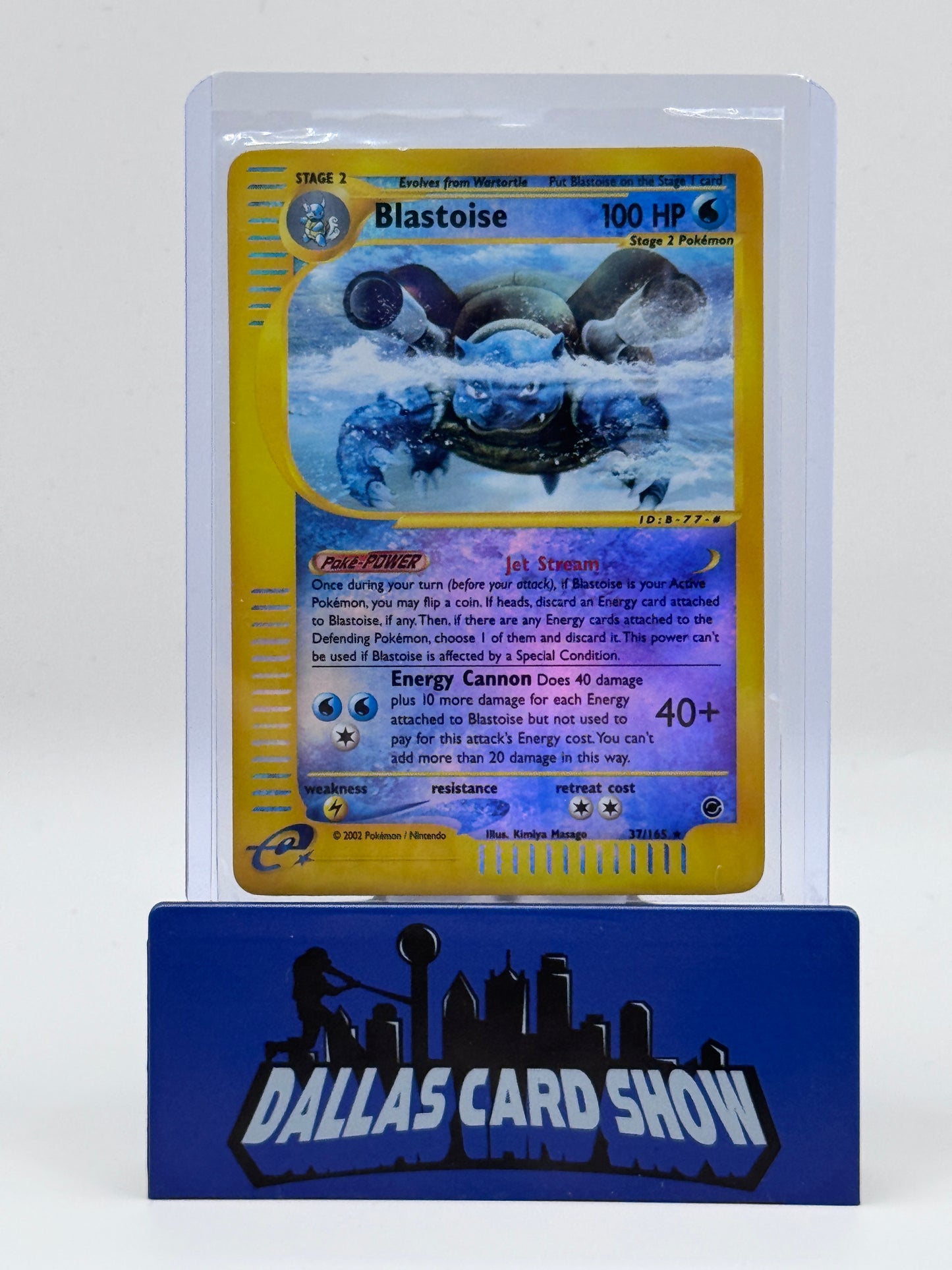 2002 Pokemon - Blastoise (Rev. Foil) - 37/165 Expedition NM