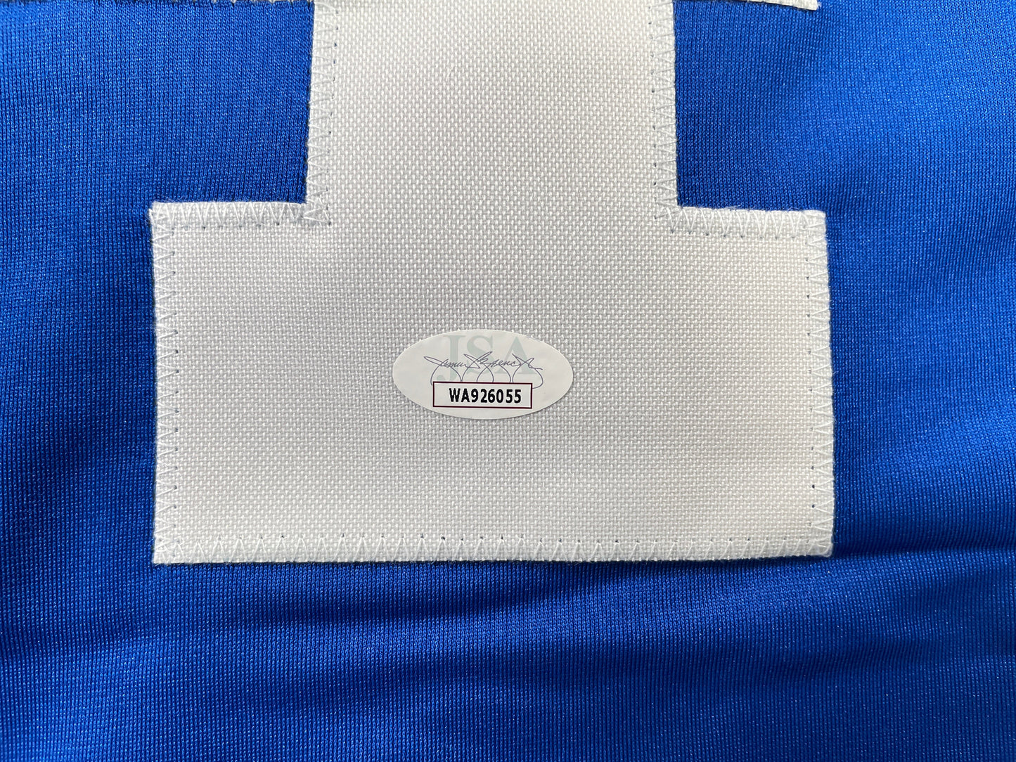 BOB LILLY DALLAS COWBOYS SIGNED SEWN THROWBACK FOOTBALL STAT JERSEY JSA