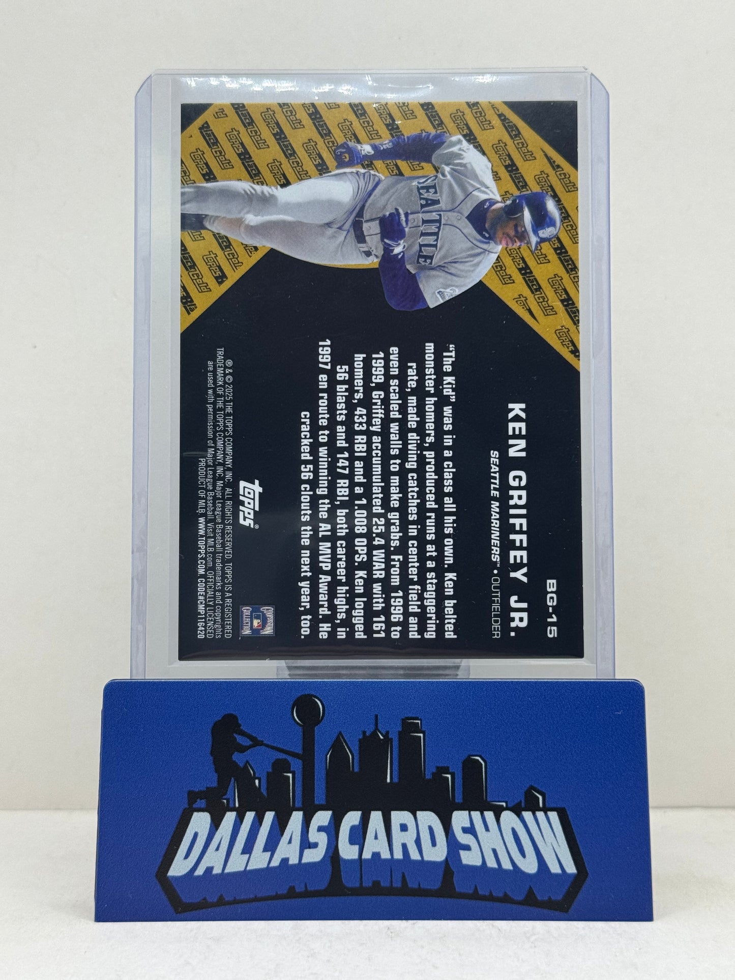 2025 Topps Update Ken Griffey Jr. Black Gold #BG-15 Green Foil Parallel /99 SP