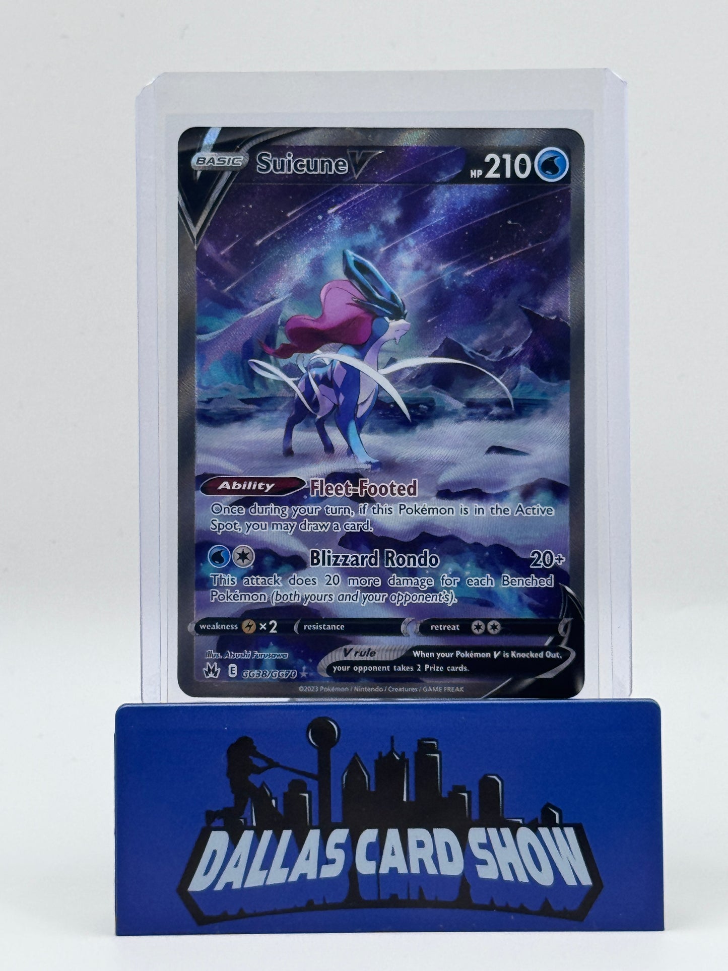 2023 Pokemon - Suicune V (Galarian Gallery) - GG38/GG70 Crown Zenith