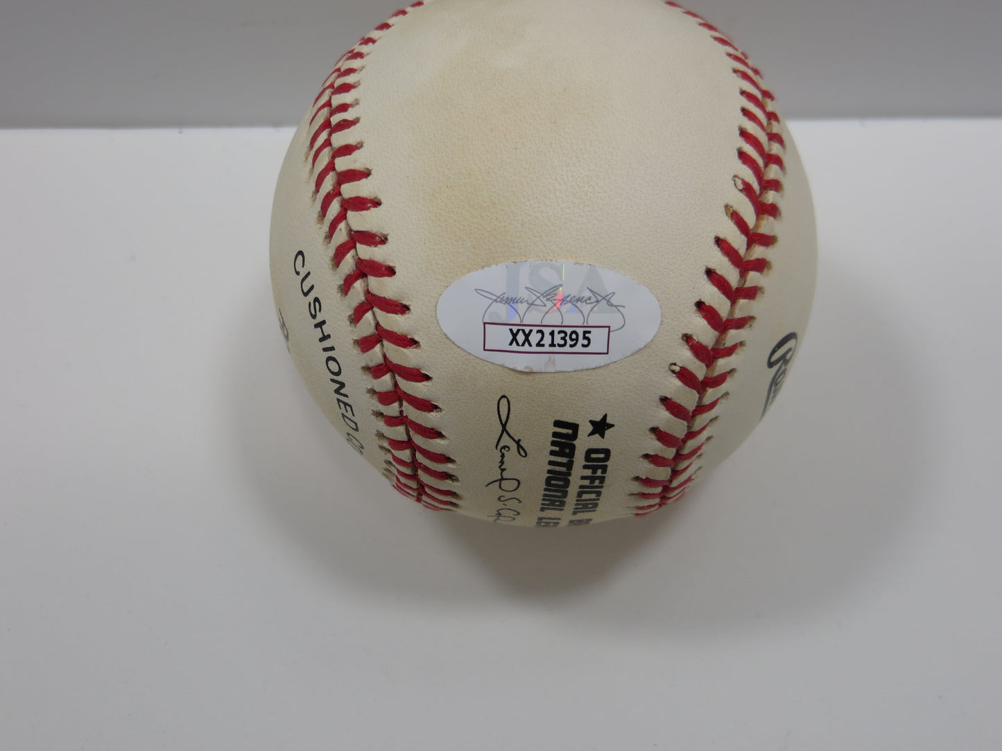 HENRY HANK AARON SIGNED RAWLINGS ONL BASEBALL BRAVES JSA FULL LOA