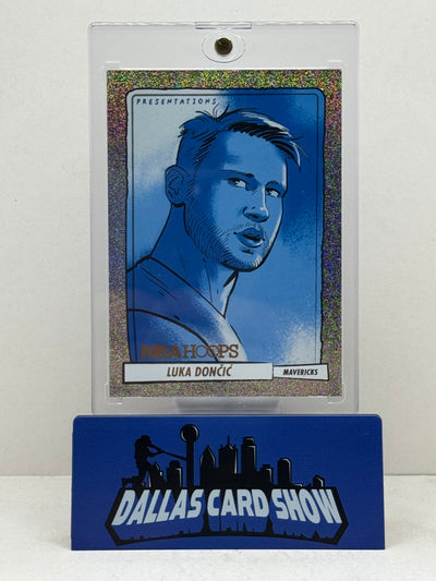 2023-24 Panini Hoops #7 Luka Doncic Presentations Case Hit SSP