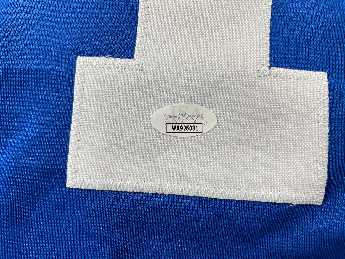 BOB LILLY DALLAS COWBOYS SIGNED SEWN THROWBACK FOOTBALL STAT JERSEY JSA