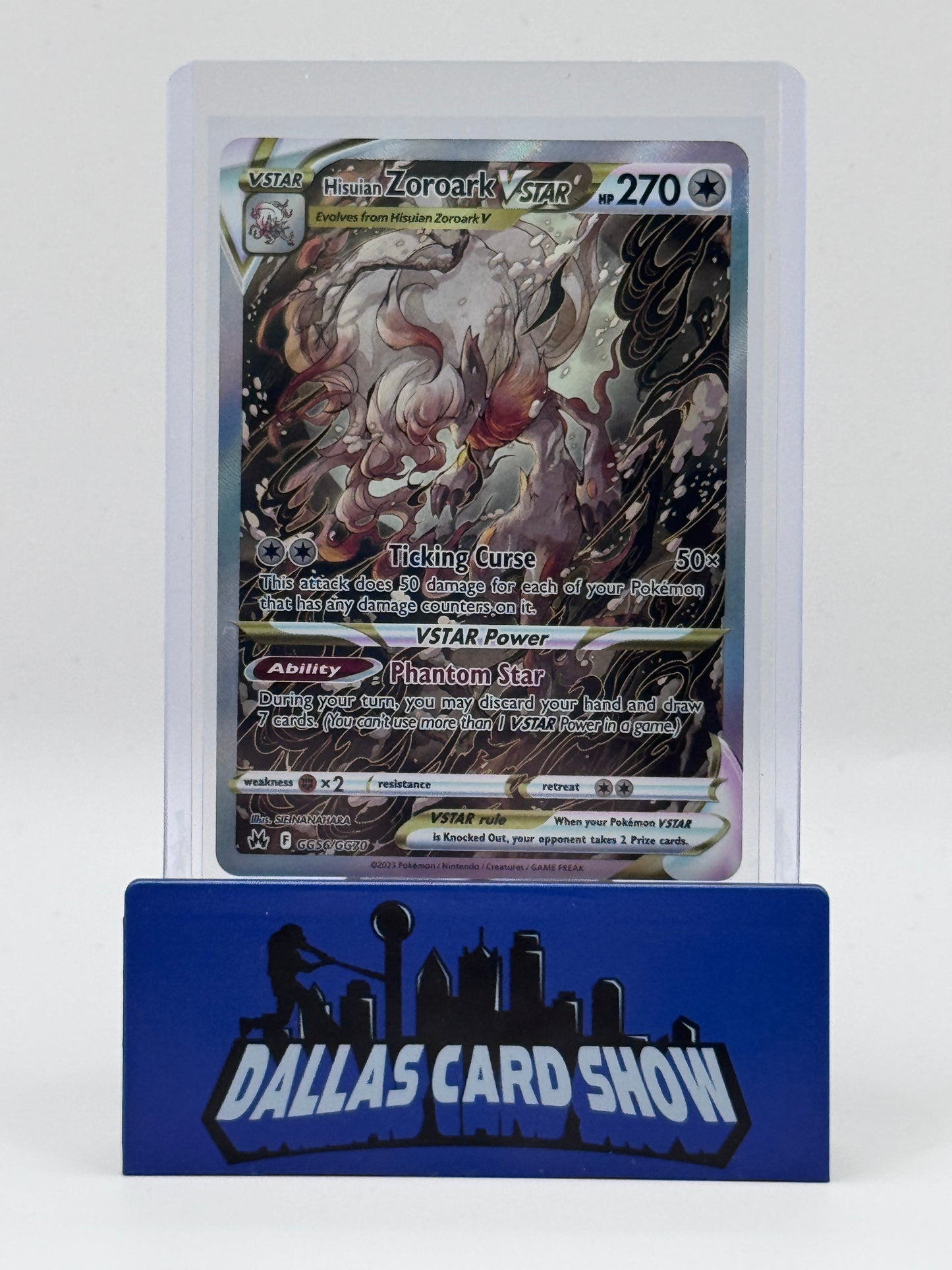 2023 Pokemon - Hisuian Zoroark VSTAR (Galarian Gallery) - GG56/GG70 Crown Zenith