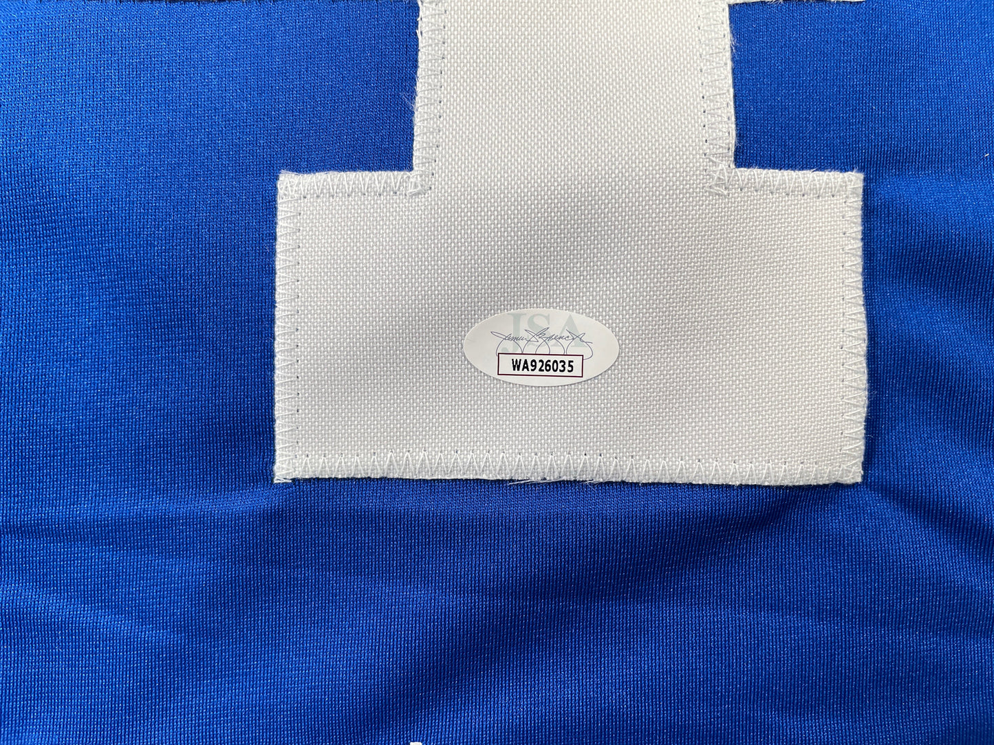 BOB LILLY DALLAS COWBOYS SIGNED SEWN THROWBACK FOOTBALL STAT JERSEY JSA