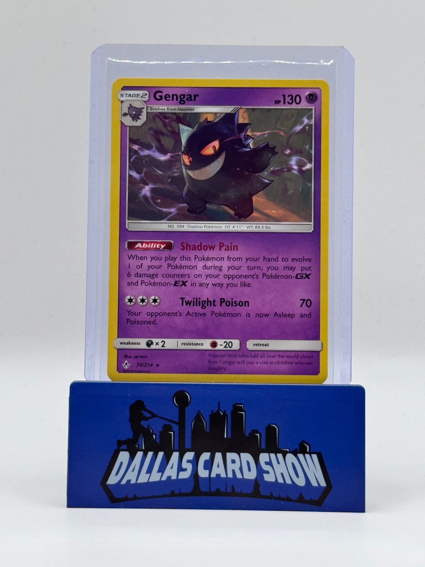 2019 Pokemon - Gengar (Rare) - 70/214 Unbroken Bonds NM