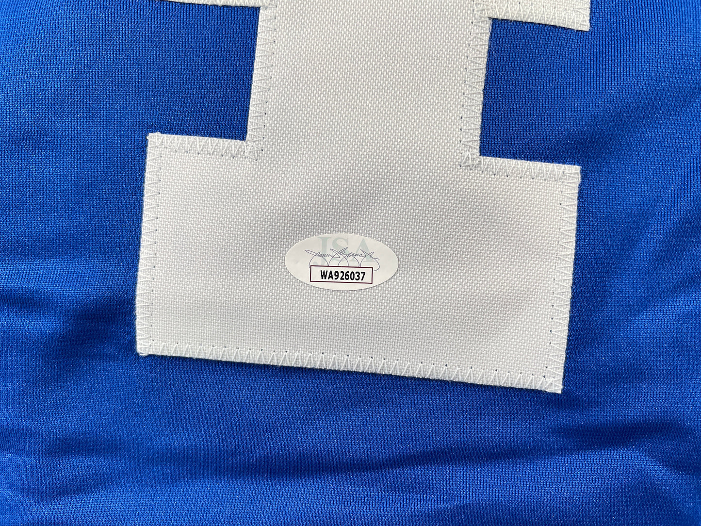 BOB LILLY DALLAS COWBOYS SIGNED SEWN THROWBACK FOOTBALL STAT JERSEY JSA