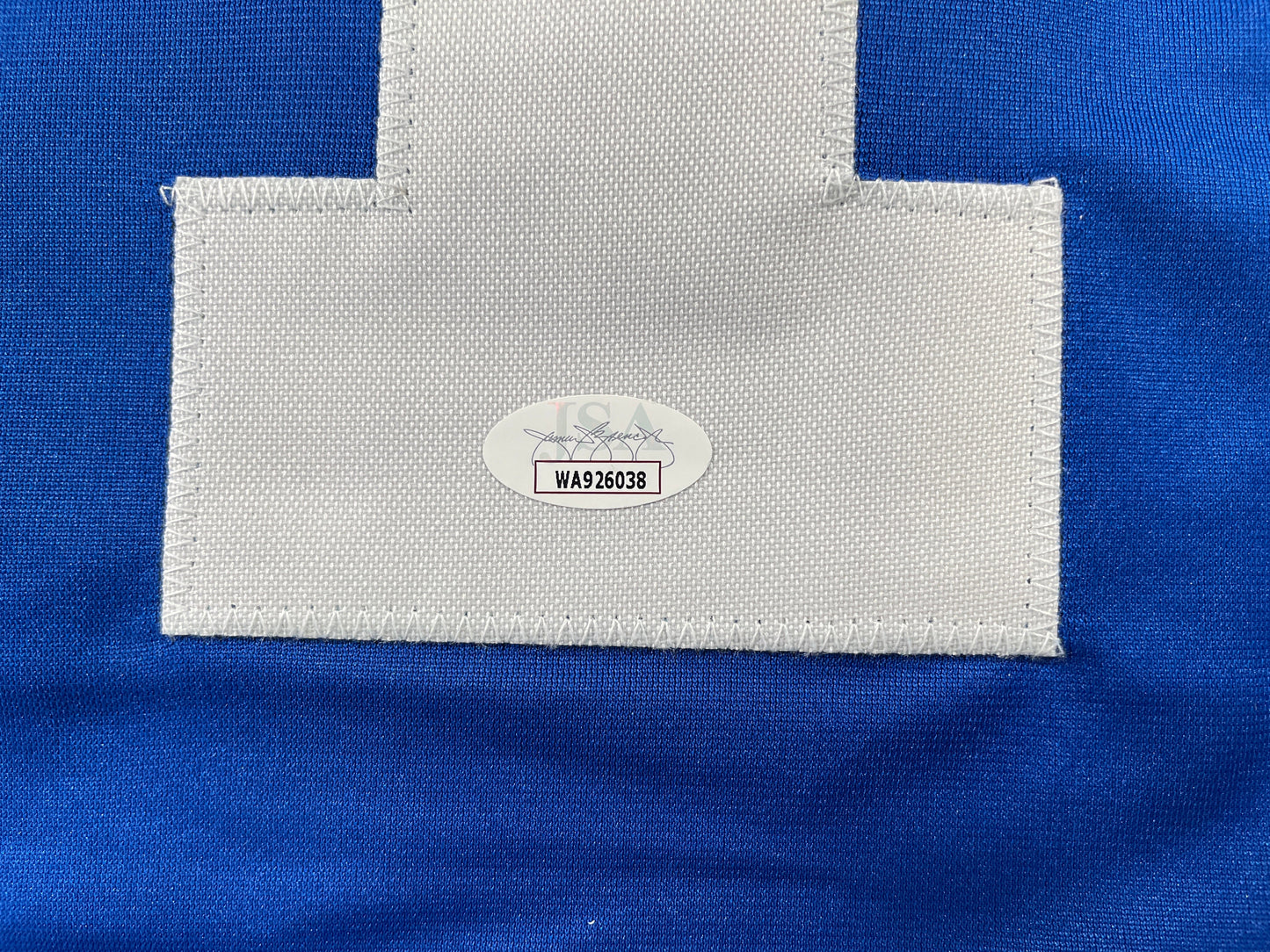 BOB LILLY DALLAS COWBOYS SIGNED SEWN THROWBACK FOOTBALL STAT JERSEY JSA