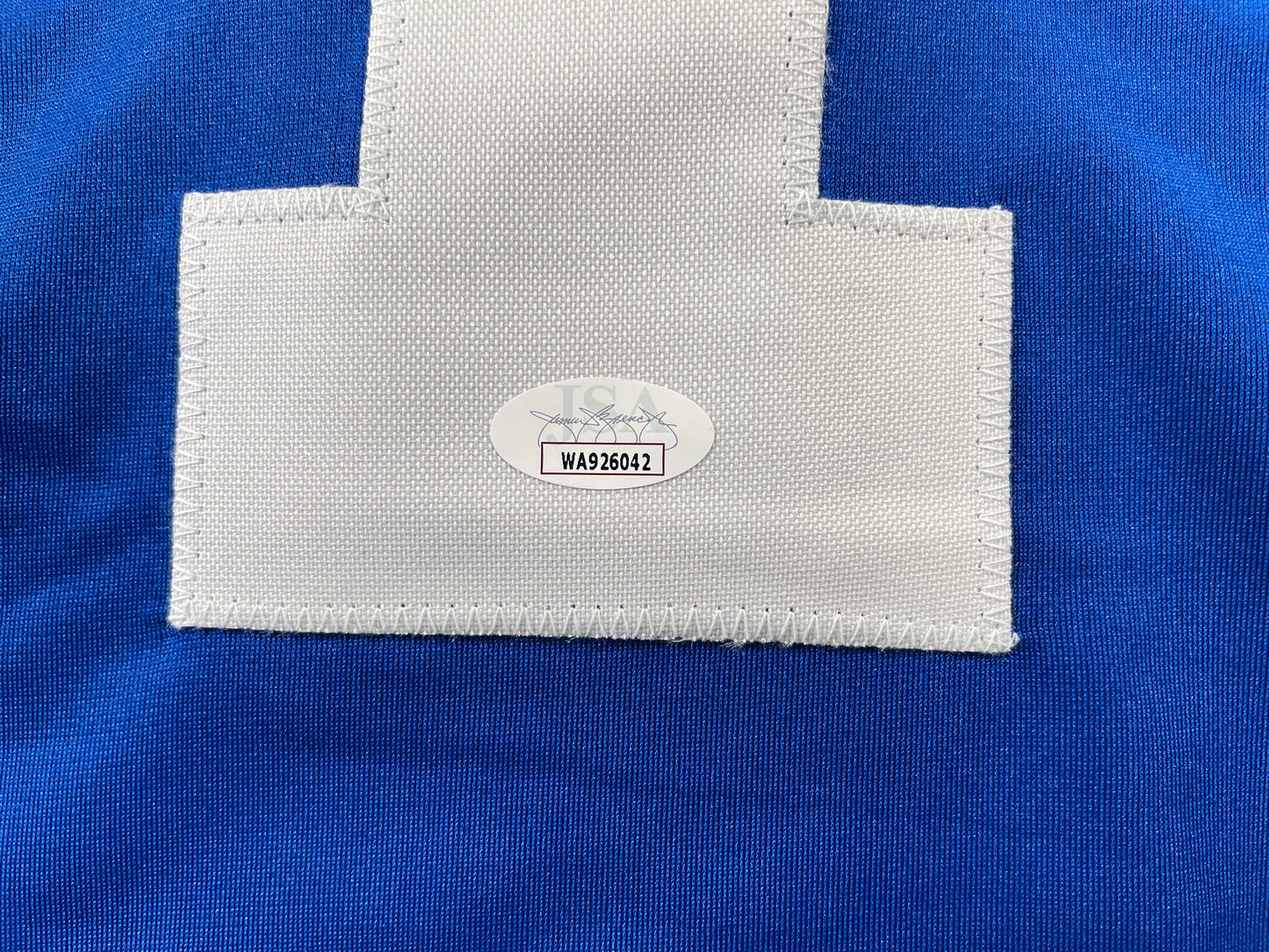 BOB LILLY DALLAS COWBOYS SIGNED SEWN THROWBACK FOOTBALL STAT JERSEY JSA