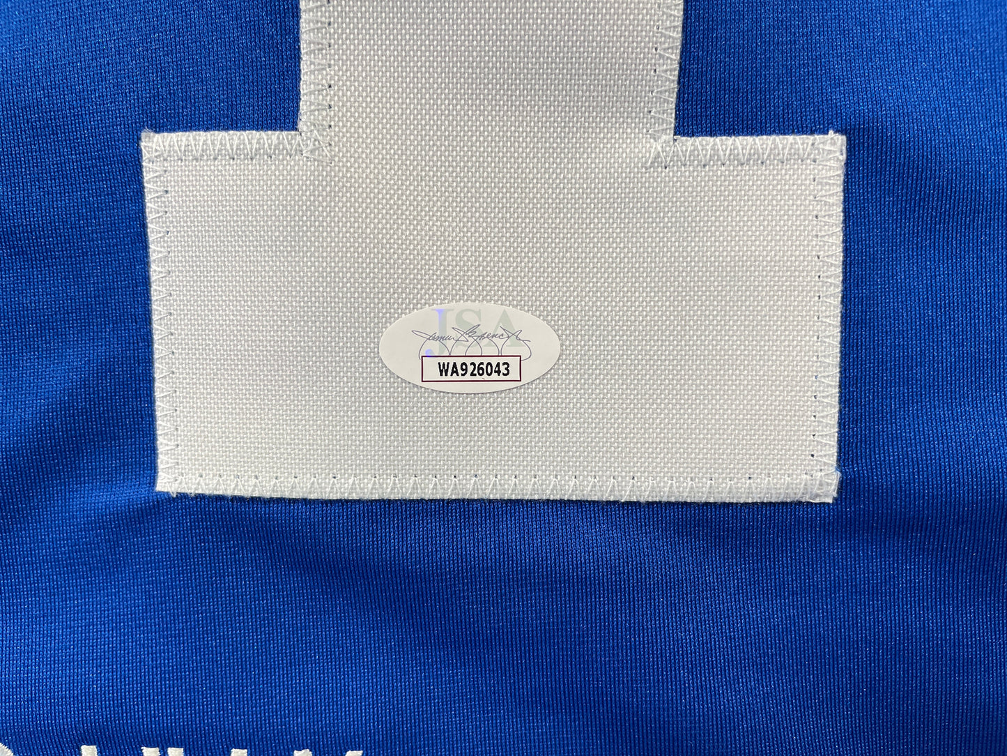 BOB LILLY DALLAS COWBOYS SIGNED SEWN THROWBACK FOOTBALL STAT JERSEY JSA