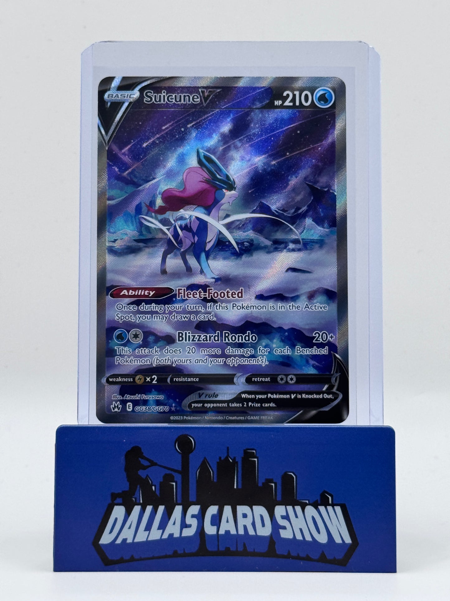 2023 Pokemon - Suicune V (Galarian Gallery) - GG38/GG70 Crown Zenith NM